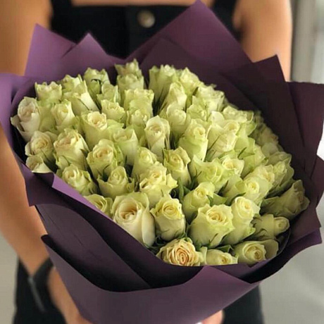 Букет из 51 кенийской розы №161 - Фото 2