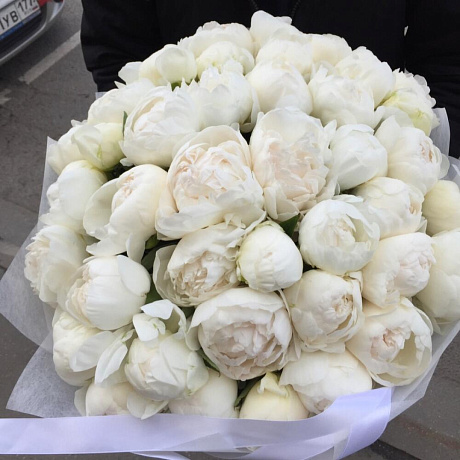 Букет цветов Белые жемчужины - Фото 3