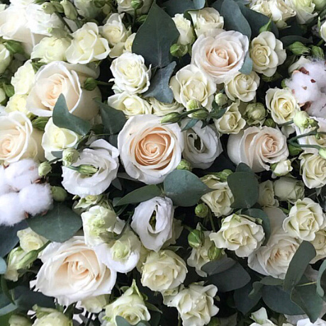 Букет цветов White cream - Фото 3