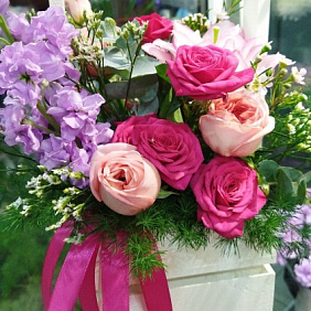 Ящичек с цветами №163