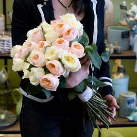 Букет из пионовидных роз "Дженифер" №2