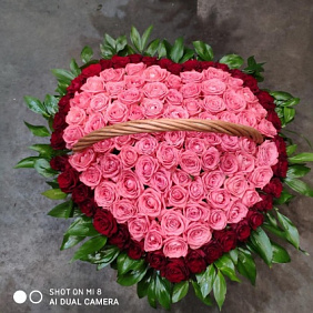 Корзина сердце №162