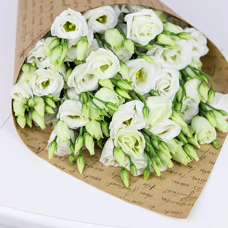 Эустома белая 9 веточек. N191 - Фото 6