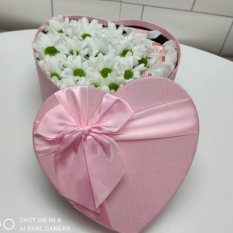 Цветы в коробке сердце 3 - Фото 4