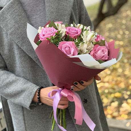 Букет цветов Черничный джем - Фото 3