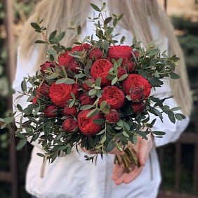 Букет цветов "Пламя страстей" №161