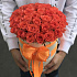 Коробки с цветами. Оранжевая роза 29 шт. N249 - Фото 1