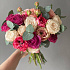Букет невесты в яркой гамме миксом кустовых роз и эвкалиптом - Фото 4