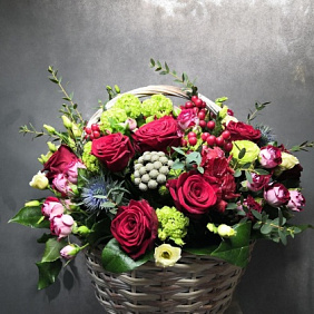 Корзина цветов "от души"