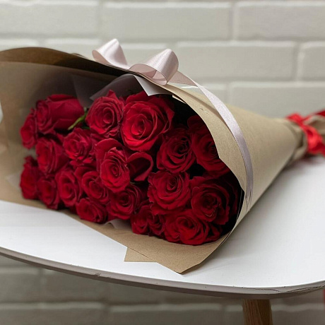 19 эквадорских роз - Фото 5