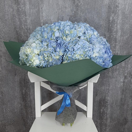 Букет цветов Цунами из гортензий - Фото 2