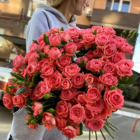 Кустовая Роза 70 см