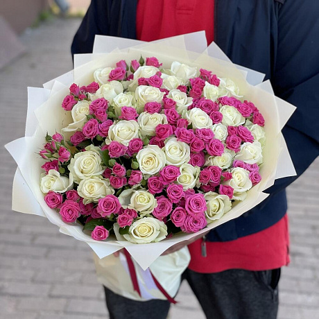 Букет цветов Теплая встреча №162 - Фото 4