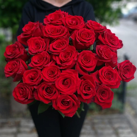25 алых роз vip - Фото 3