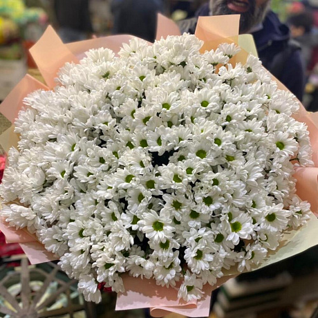 Букет кустовых хризантем №165 - Фото 4