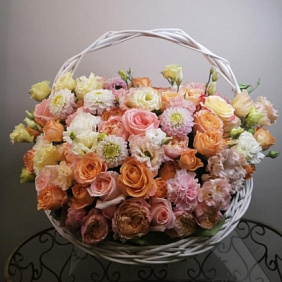 Корзина с цветами №433