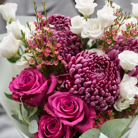 Букет-комплимент с шамилациумом и Бигуди Перпл - Фото 4