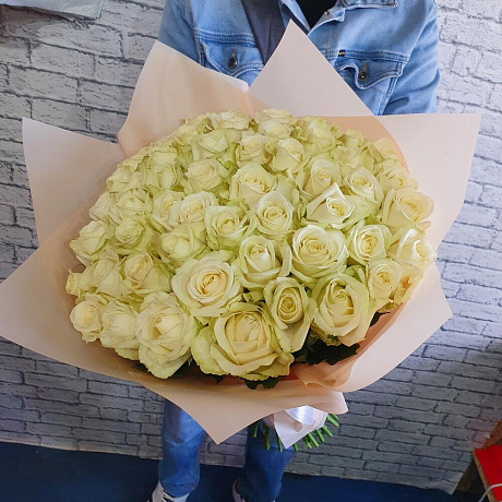 Букет из 51 розы №200 - Фото 3