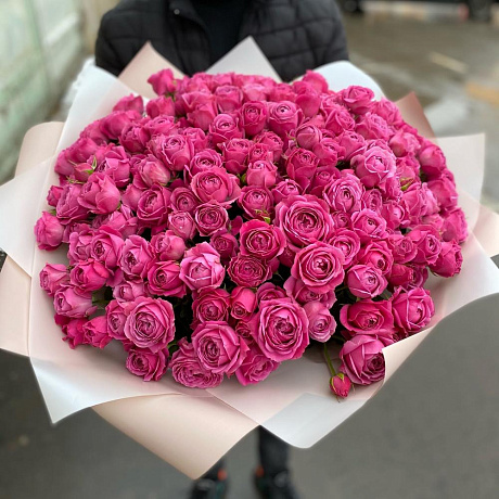 Букет цветов Мисти бабблс №160 - Фото 5