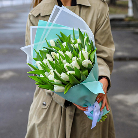 Белые тюльпаны - Фото 3