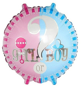 Фольгированный шар "Мальчик или Девочка"