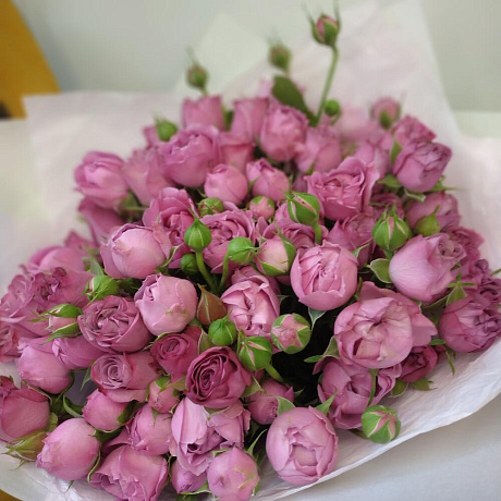 Монобукет из пионовидной розы №2 - Фото 3