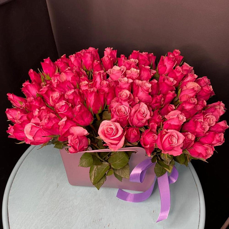 Розы в сумке ваза №160 - Фото 3