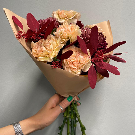 Букет цветов Персиковый №2 - Фото 3