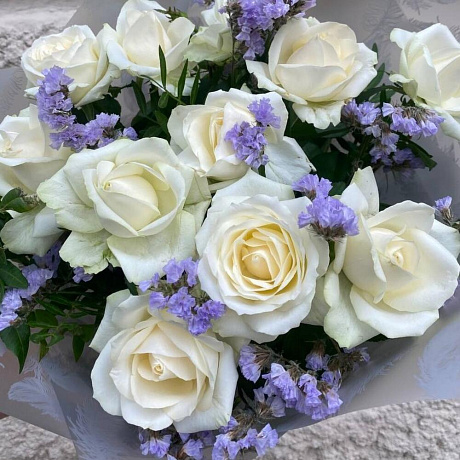 Букет цветов Чистое небо - Фото 4