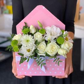 Букет цветов "Письмо любимой"