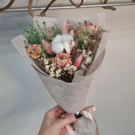 Букет цветов Нежный крем - Фото 2