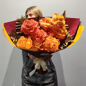 Букет цветов "Яркая осень" №162