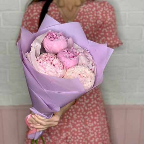 Букет цветов Pink peonies - Фото 5