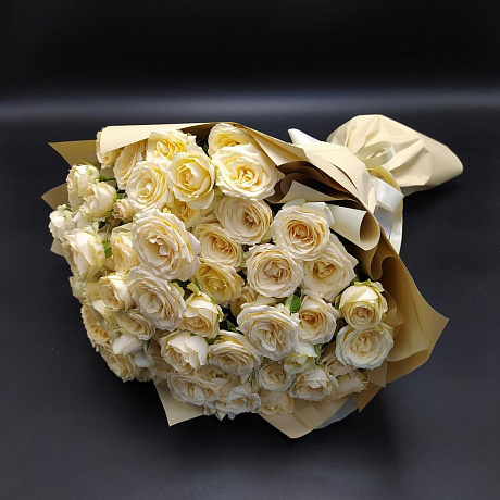 Букет цветов Крем суфле - Фото 3