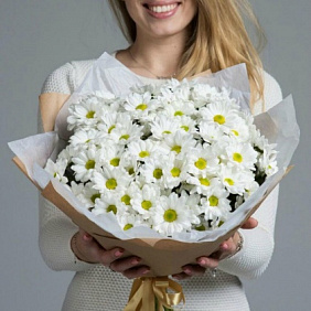Букет с хризантемами №255