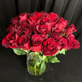 Букет из 25 красных роз №160