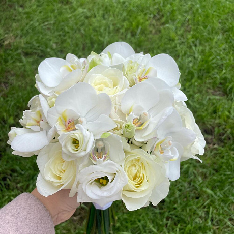 Свадебный букет с орхидеями - Фото 2