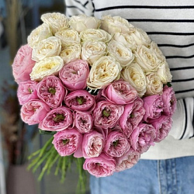 Букет цветов "Чистое сердце" №165