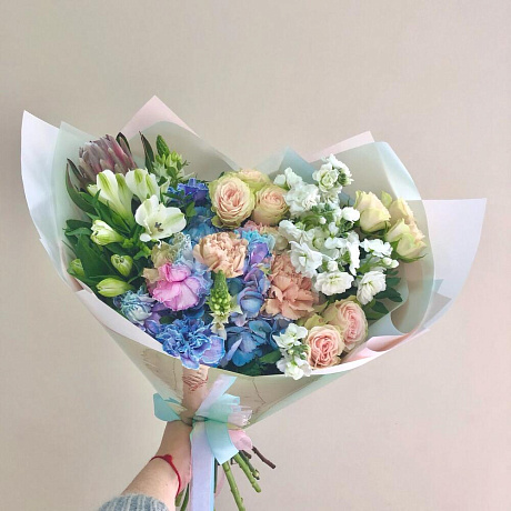 Букет цветов Романтичная весна - Фото 2