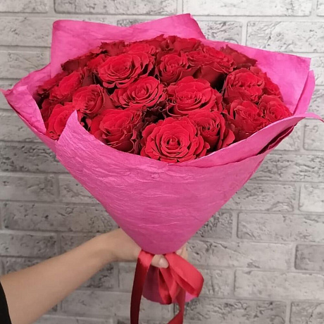 Букет 25 роз все для любви - Фото 3