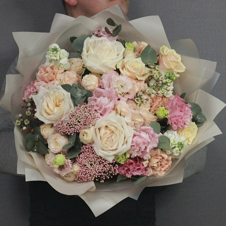 Авторский медовый букет цветов - Фото 2