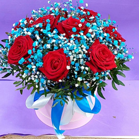 Цветы в коробке №793