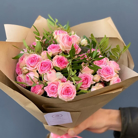 Роза кустовая розовая №160 - Фото 3