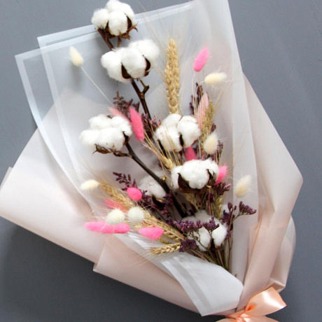 Букет Белый хлопок - Фото 3