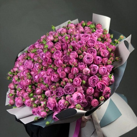 Букет цветов "Misty Bubbles" №166