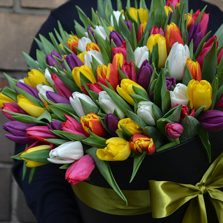 Шикарные тюльпаны в черной - Фото 4