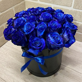Букет цветов "Цвет настроения синий" №161