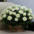 51 белая роза в корзине (Голландия) - Фото 2