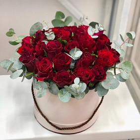 Цветы в коробке №352