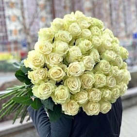 Роза белая букет